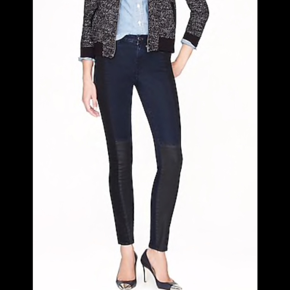 J Crew Mid Rise Toothpick Skinny Ankle Jeans